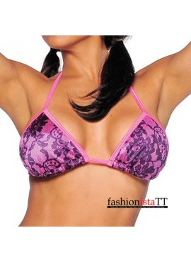 BodyZone Apparel Lace Print Tri-Top - PR1650PL - 2 Colours