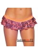 BodyZone Apparel Lace Print Double-Ruffle Mini Skirt - PR1732PLNO
