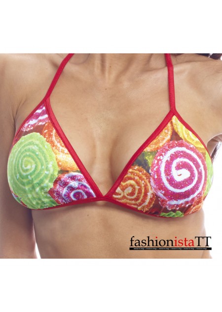 BodyZone Apparel Reversible Candy Print Tri-Top - RC010