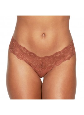Frederick's of Hollywood Bridgette Stretch Cotton & Lace Thong Panty - X37-1021