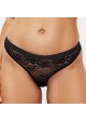 Frederick's of Hollywood Fern Fishnet & Lace Thong Panty - X37-2842