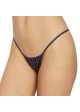 Frederick's of Hollywood Heartthrob Print Microfiber Mini G-String Panty - X17-3078