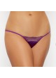 Frederick's of Hollywood Exxtreme Satin & Lace Mini G-String Panty - X17-2127