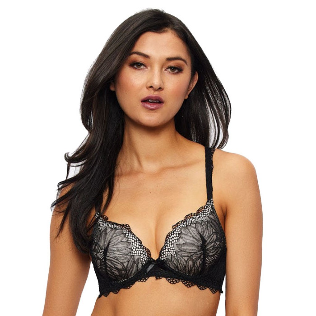 Hollywood Exxtreme Cleavage Satin And Lace Push Up Bra - Fredericks of  Hollywood – Frederick's of Hollywood