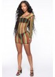 Leg Avenue Rasta Net Mini Dress - 86959