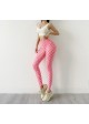 Checkered Ruched-Back Legging