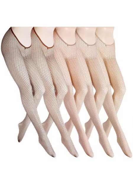 Sparkly V-Waist Medium Mesh Carnival Tights - 3 Colours