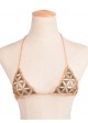 Studded Delta Triangle Chain Bikini Top