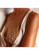 Studded Delta Triangle Chain Bikini Top