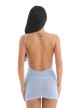 Open-Back Sheer Mini Beach Dress