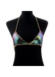 Iridescent Body Chain Bikini Top