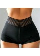 Lace Waist Ruched Shorty-Shorts