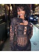 Mesh & Net Long Sleeve Romper Mesh & Net Long Sleeve Romper