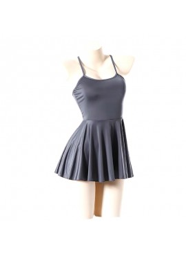 Pleated Halter Mini Dress