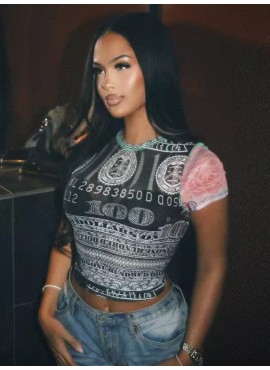 The Money Sheer Crop Top