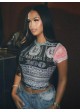 The Money Sheer Crop Top The Money Sheer Crop Top