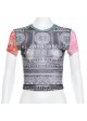 The Money Sheer Crop Top The Money Sheer Crop Top