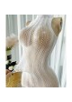 Sleeveless Crew Neck Linear Design Mesh Coverup Mini Dress Sleeveless Crew Neck Linear Design Mesh Coverup Mini Dress