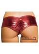 ROMA Metallic Low-Rise Scrunch-Back Booty Shorts - SHLQ225