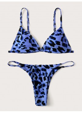 Blue Cheetah Bikini Swimsuit