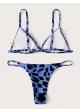 Blue Cheetah Bikini Swimsuit