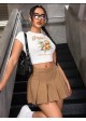Cotton Pleated Skirt