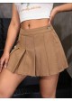 Cotton Pleated Skirt