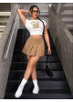 Cotton Pleated Skirt