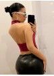 Buckle Collar Metallic Zippered Camisole