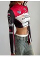 Coolane Streetware Racing Longsleeve Crop Top