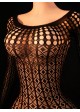 Geometric Pattern Long Sleeve Mesh Romper