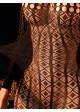 Geometric Pattern Long Sleeve Mesh Romper