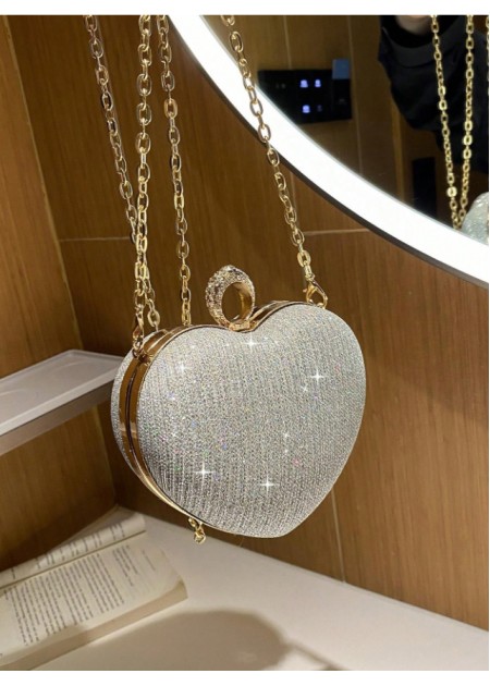 Heart Bling Party Clutch