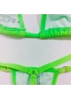 Lime-Green Tiny Thong Bikini