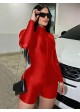 Long-Sleeved Crewneck Unitard Romper