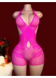 Mesh Criss-Cross Halter Romper - 2 Colour Options