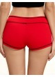 Drawstring Shorty-Shorts with Contrast Stitching