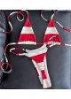 Mini Striped Thong Bikini - 2 Colour Options