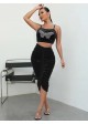 Rhinestone Butterfly Velvet Cami Top