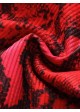 Snake Print High Rise Mini String Bikini Swimsuit