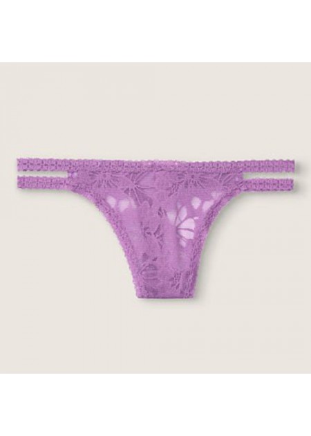 Victoria's Secret PINK Lace Strappy Thong Panty - 11171932