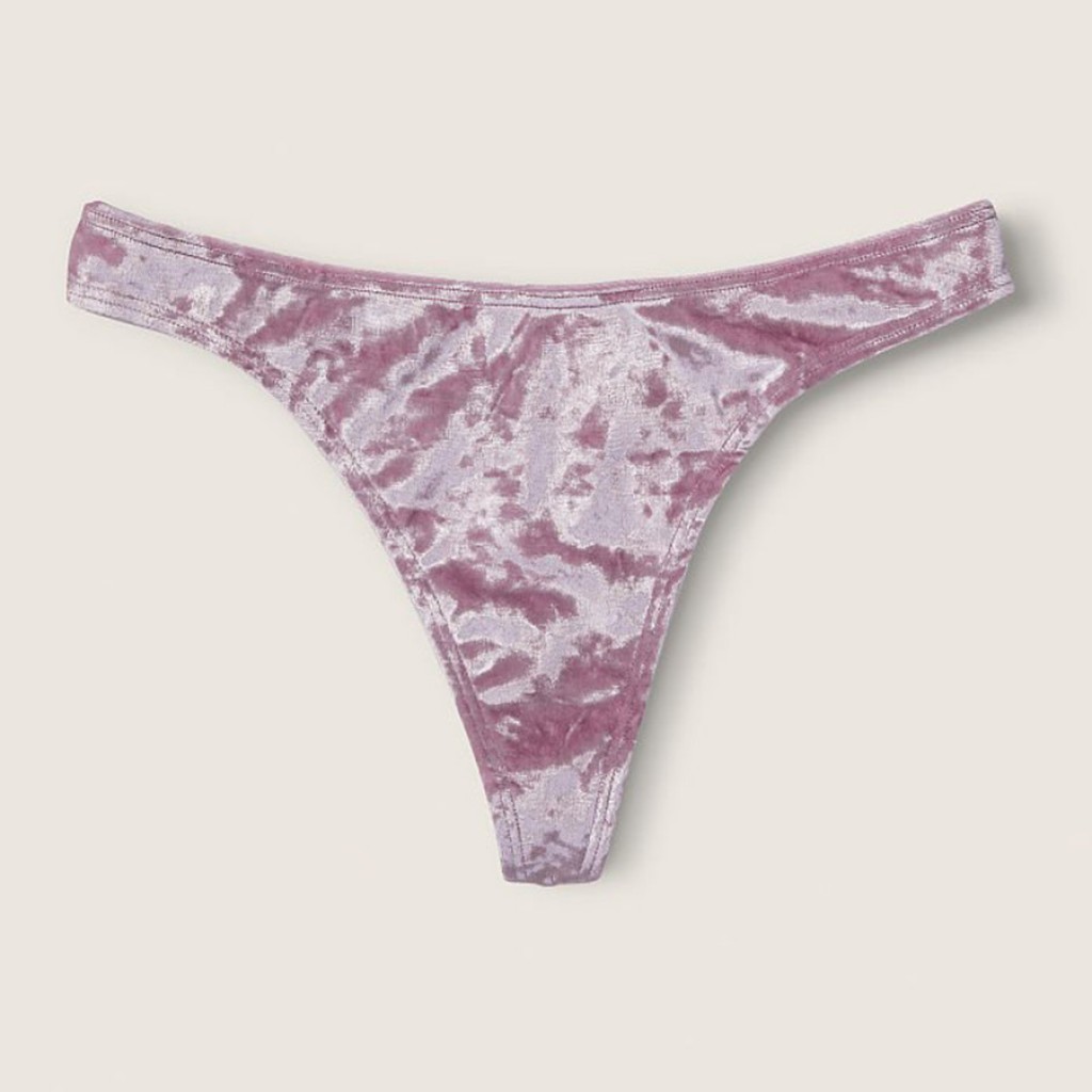 Victoria's Secret Pink Velvet Thong - 11192894