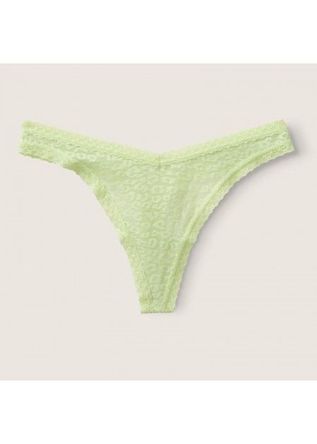 Victoria's Secret PINK Wear Everywhere Lace Thong Panty - 11195354