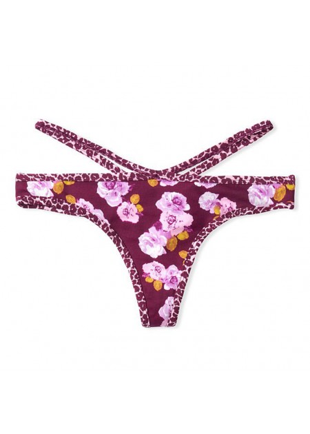Victoria's Secret Stretch Cotton Strappy Thong Panty - 11193014