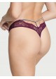 Victoria's Secret Very Sexy Shine Strap Cut-Out Back Lace Thong Panty - 11219456