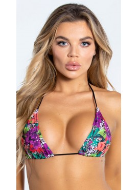 Tropical Oasis String Bikini Top