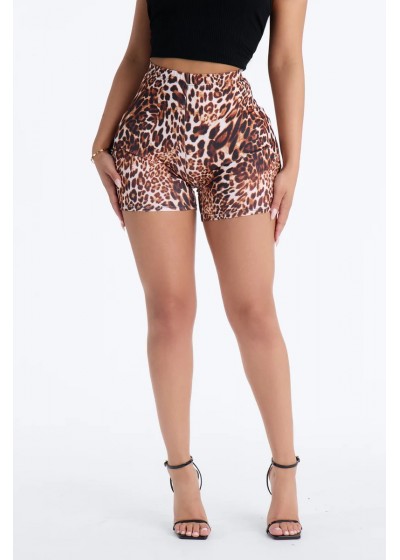 Firenze Leopard Bike Shorts