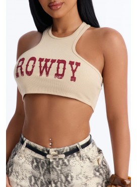 Rowdy Cropped Tank Top