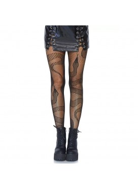 Black Serpent Pantyhose