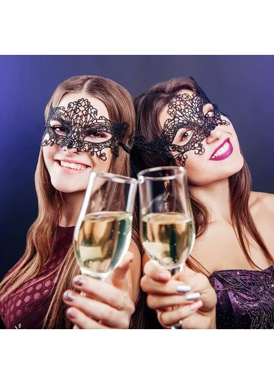 Seductive Embroidered Eye Mask - 6 Design Options